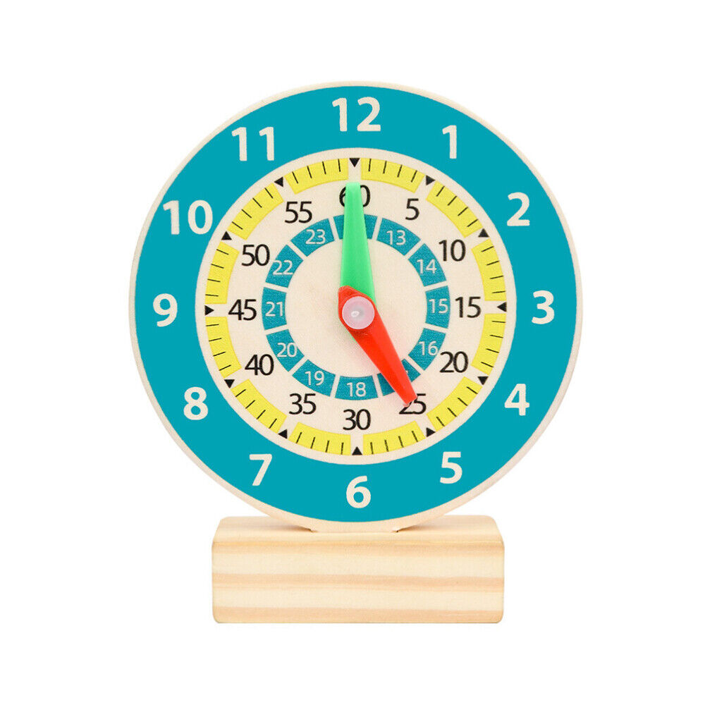 Wood Alarm Clock Clock Learning Tool Children' Teaching Clock