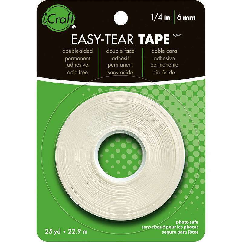 Icraft Easy-tear Tape .25"x27yd 000943033745