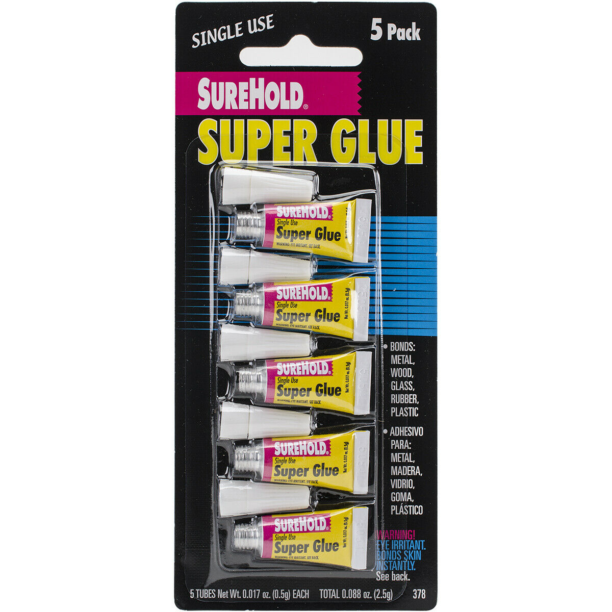 Super Glue 5/pkg-.017oz - 6 Pack
