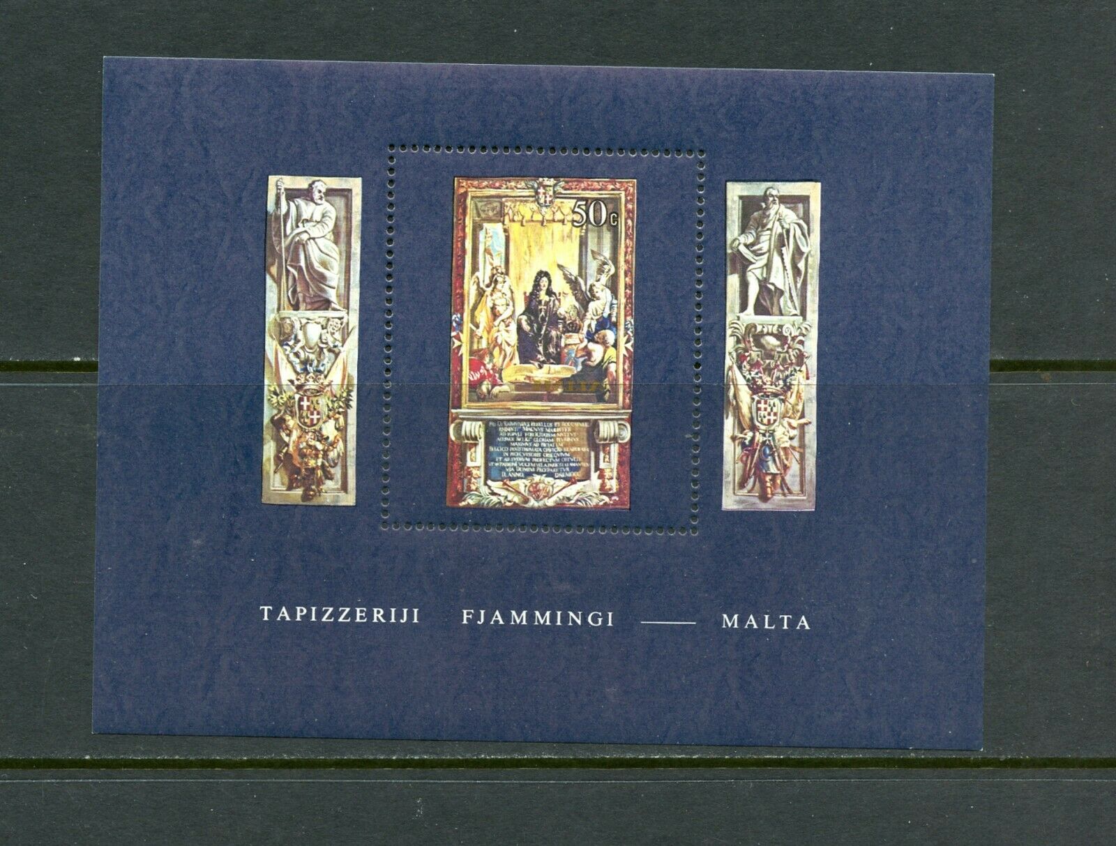 E278  Malta  1980   Art Tapestries   Sheet       Mnh