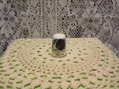 Collectible-porcelain/bone China Thimble- Sheep Dog Lot #14