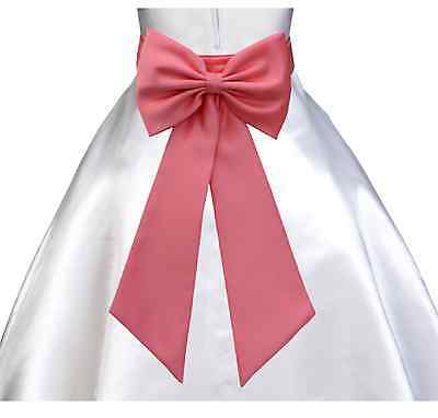Tiebow Sash + Flower Only For Girl Dress Holiday Occasion Decoration Pageant New