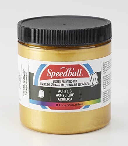 Speedball Acrylic Screen Printing Ink 8-Ounce Gold