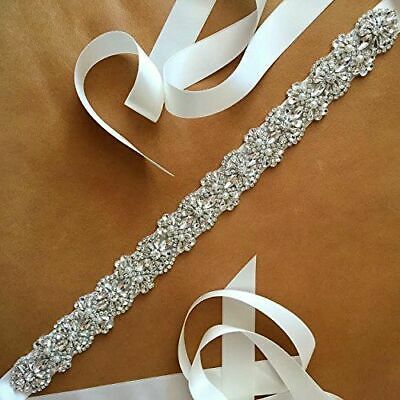 Crystal Bridal Belt Wedding Dress Sash Rhinestone Beaded Sash Bridesmaid Belt