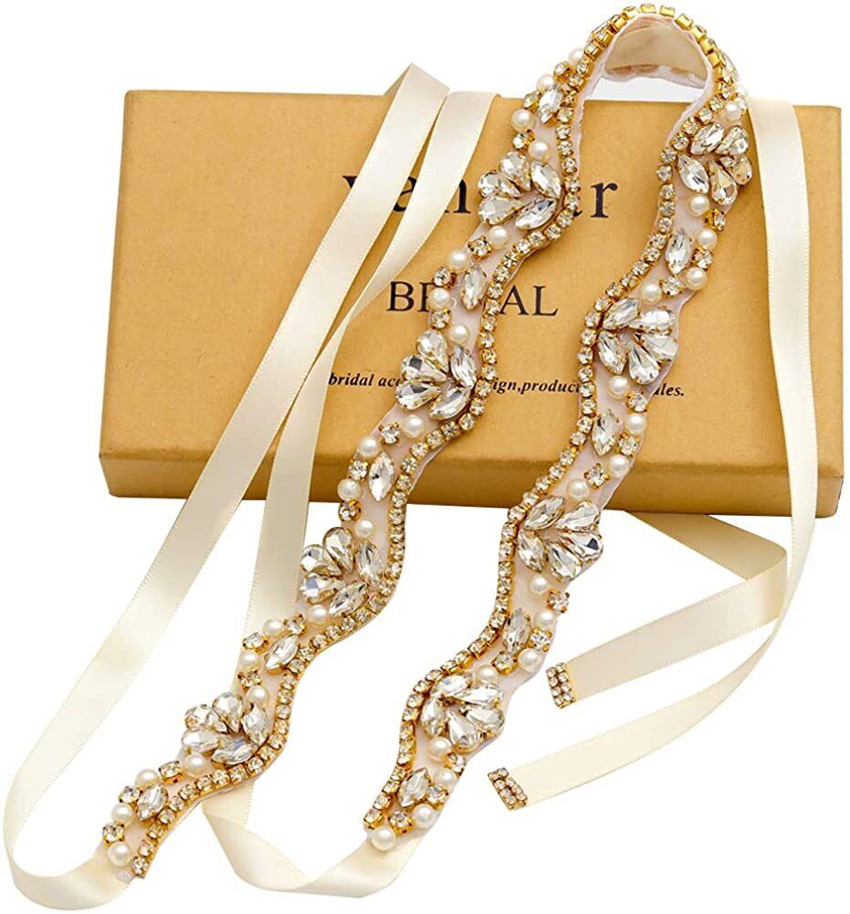 Handmade Rhinestone Wedding Belt Crystal Bridal Belt and Sashes for for Bridal B